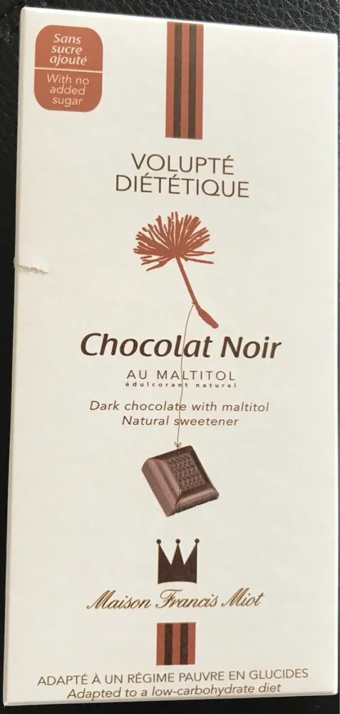 Chocolat noir au Maltitol