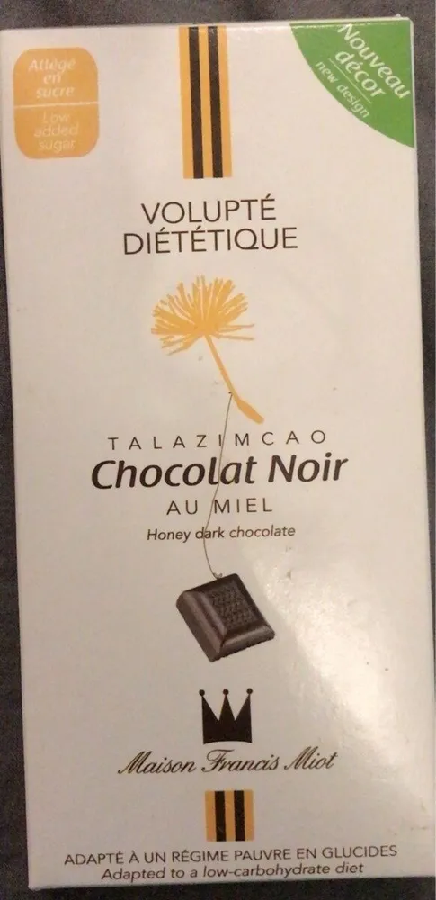 Chocolat noir au miel
