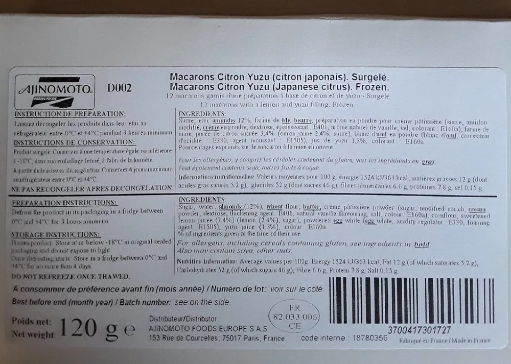 Ajinomoto foods europe sas