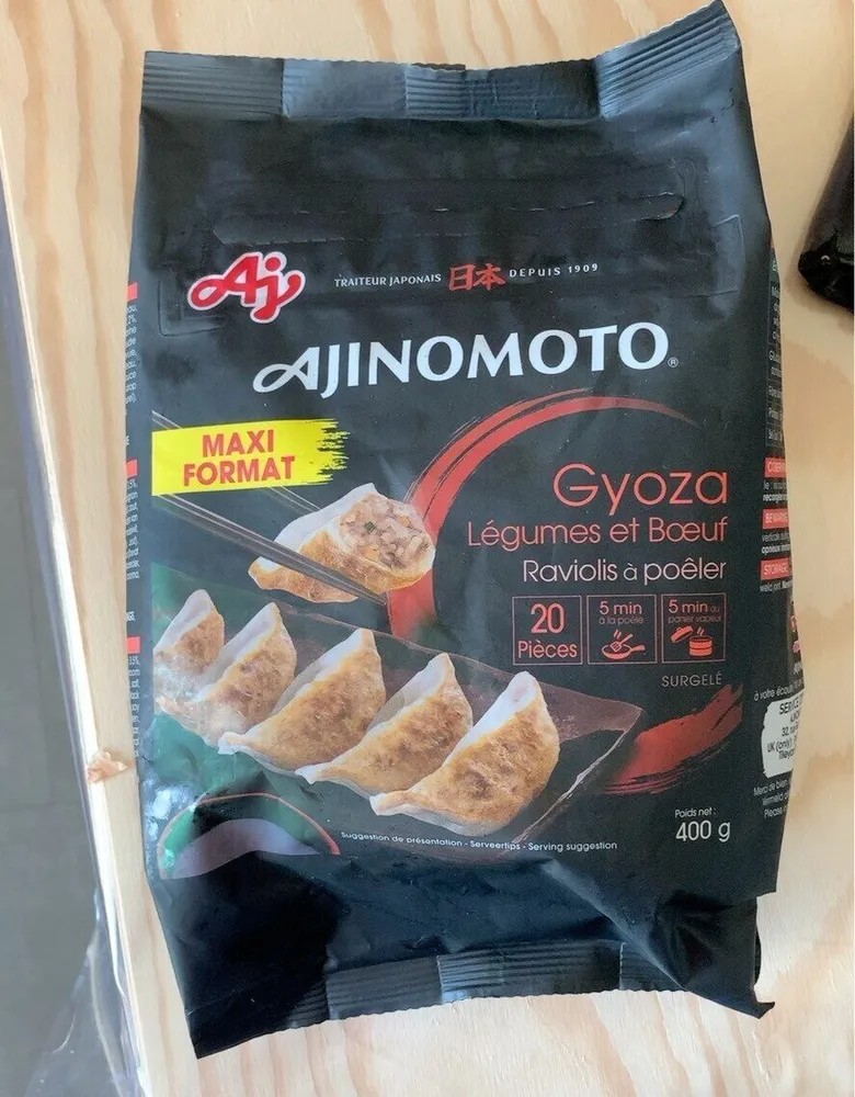 Gyoza Legumes et Boeuf