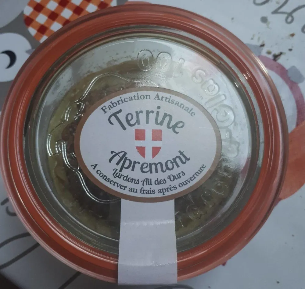 Terrine à l'Apremont lardons ail des ours