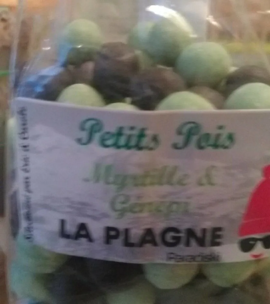 Petits pois myrtille génépi