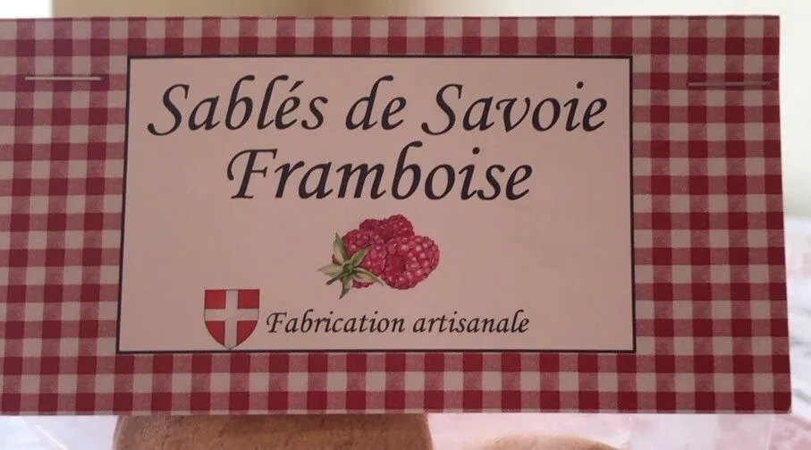 Sablés de savoie framboise