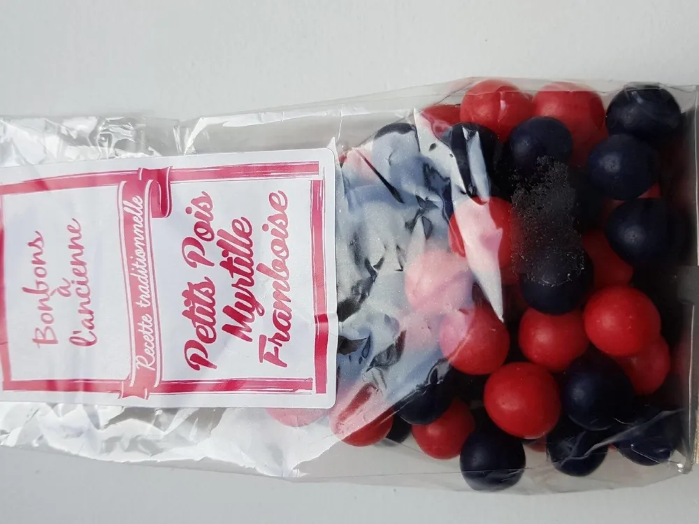 Petits pois myrtille framboise
