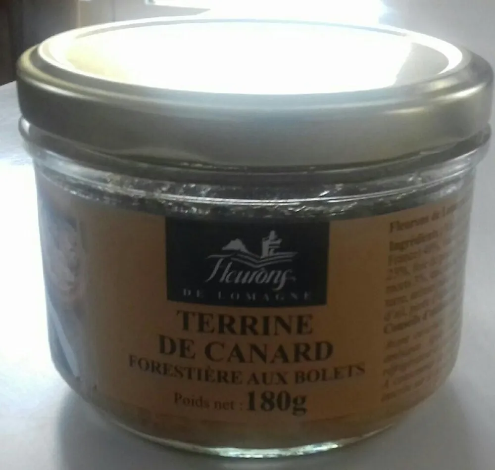Terrine de canard forestière aux bolets