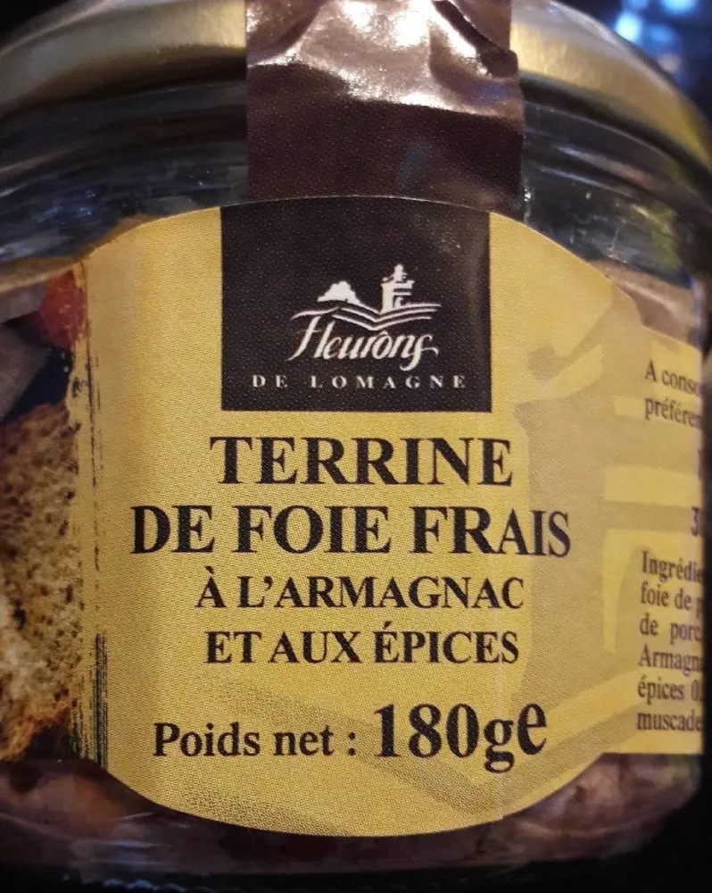 Terrine de foie frais à l'armagnac