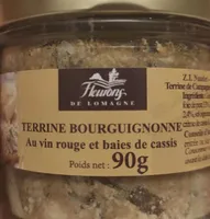 Terrine bourguignonne au vin rouge et baies de cassis