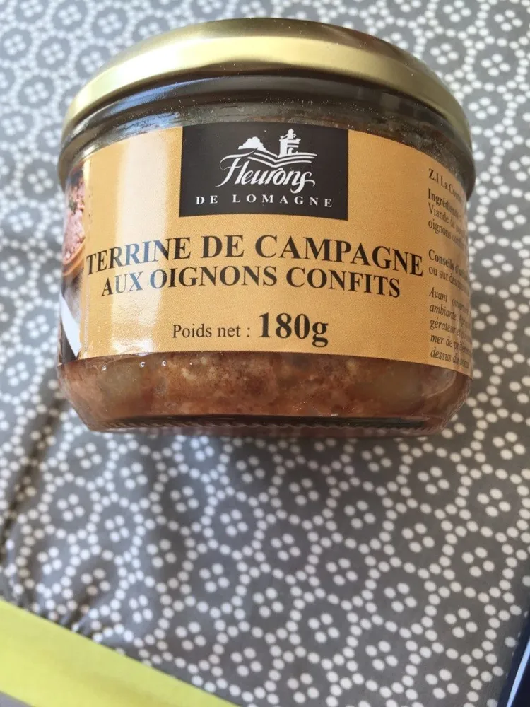 Terrine de campagne aux oignons confits