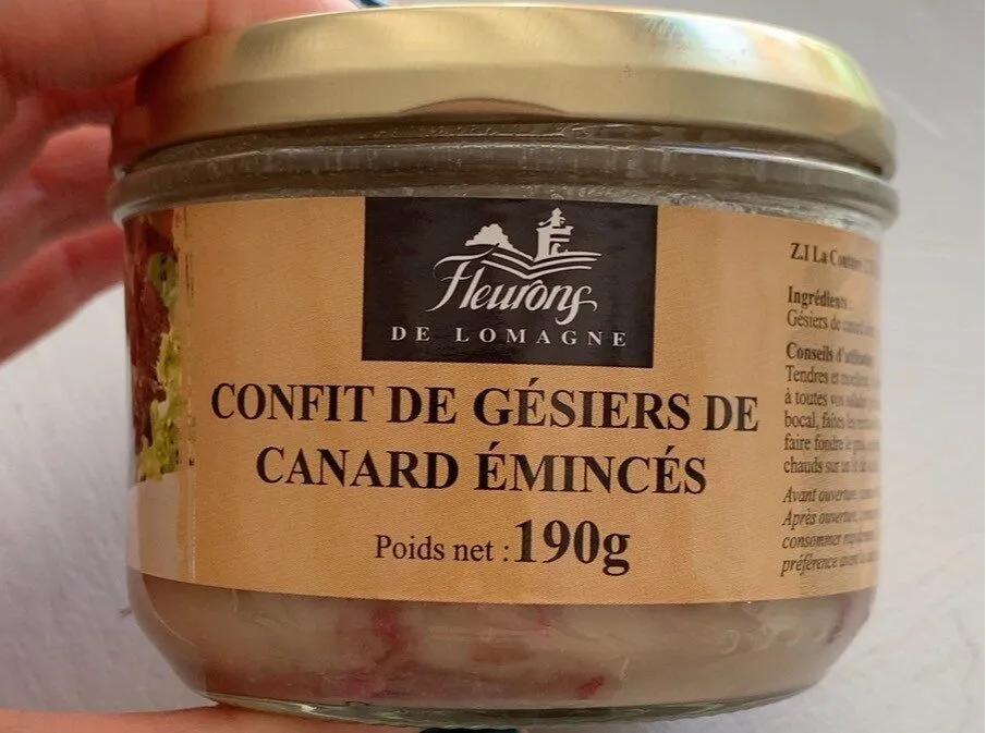 Confit de gésiers de canard