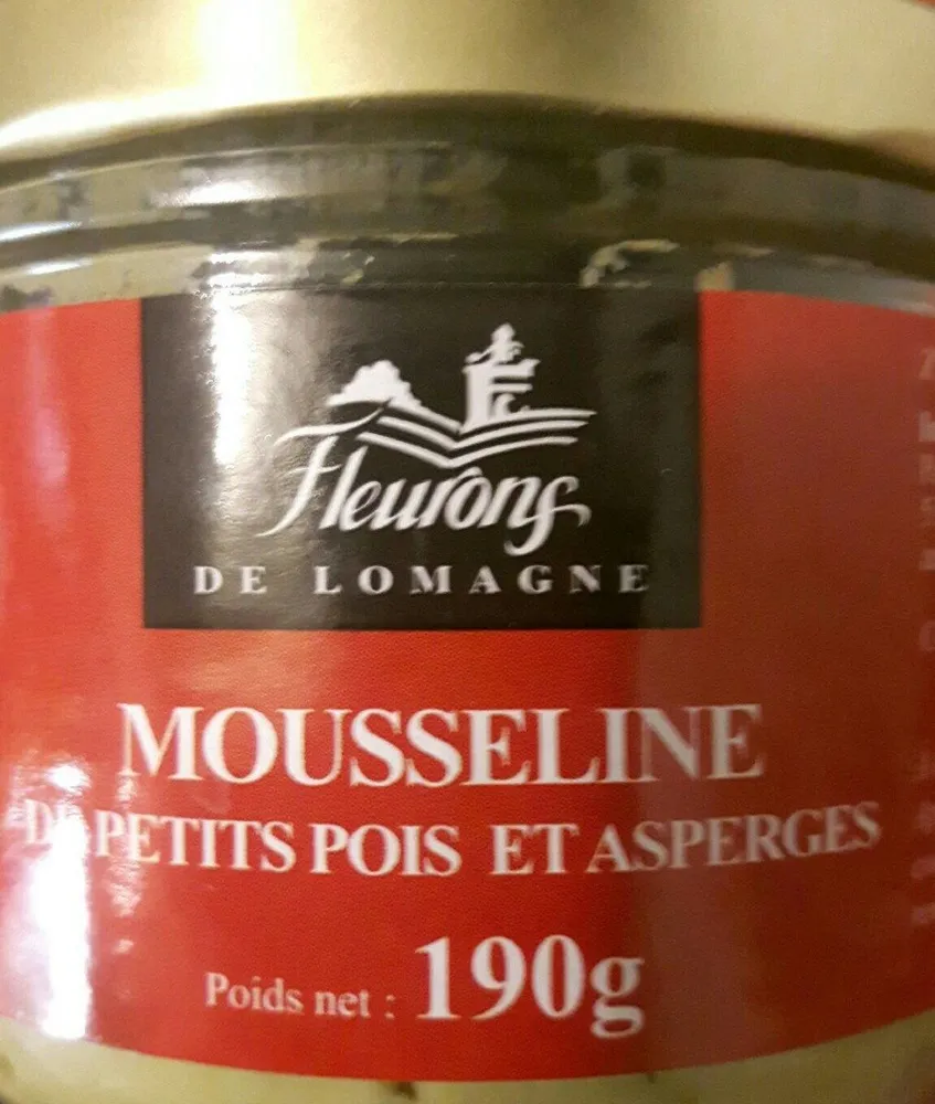 Mousseline de petits pois et asperges