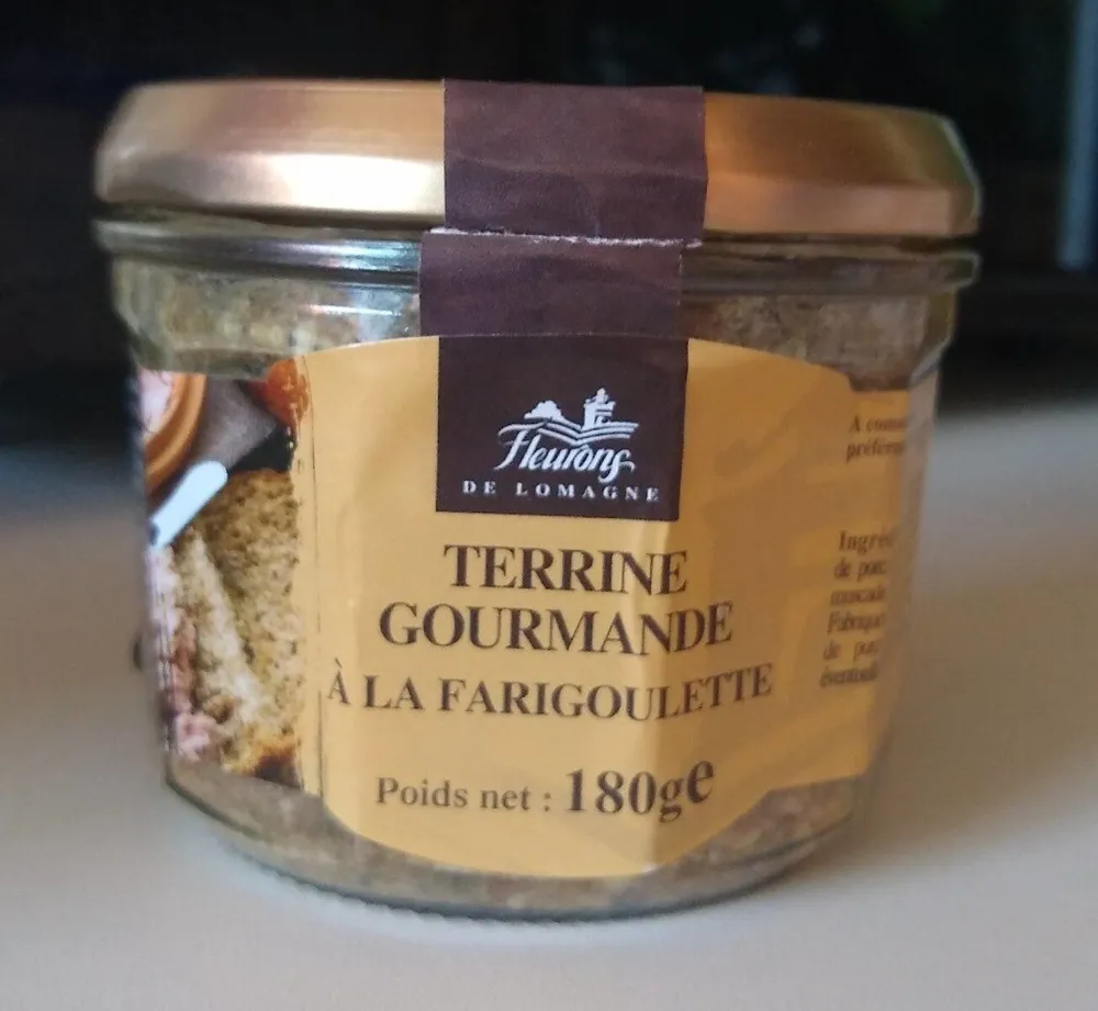 Terrine gourmande à la farigoulette