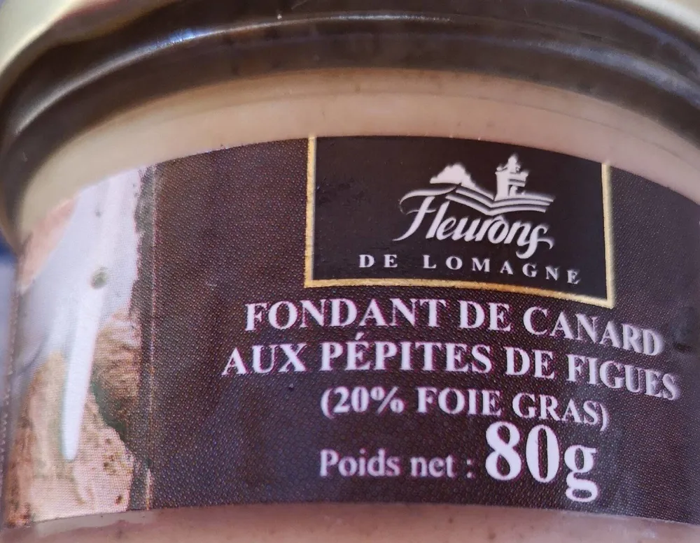 Fondant de canard aux pépites de figues