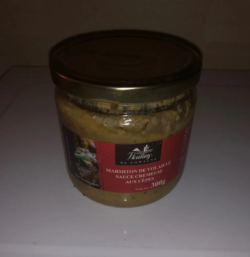 Marmiton de volaille sauce crémeuse aux cèpes
