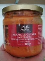 Mijoté de canard sauce royale et ses quartiers des champs