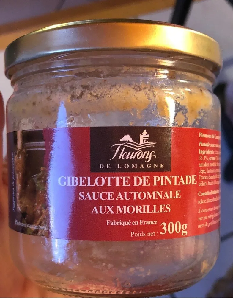 Gibelotte de pintade sauce automnale aux morilles