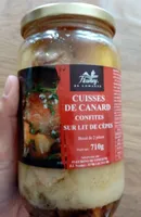 Cuisses de canard confites sur lit de cèpes