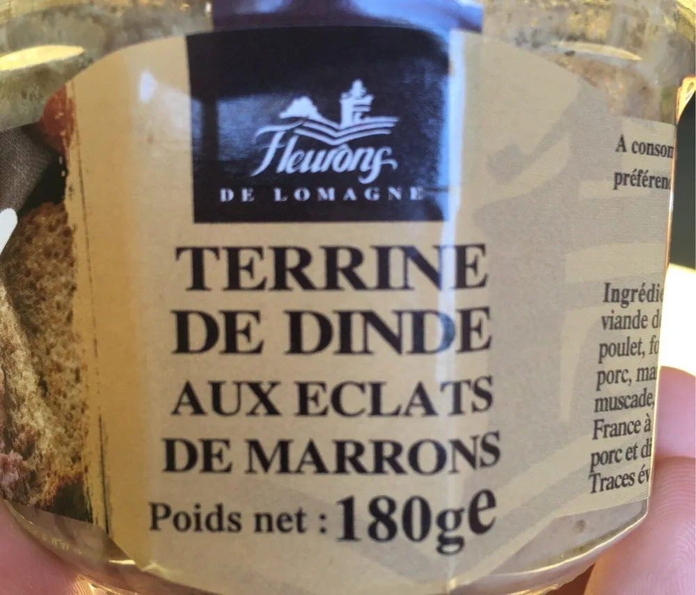 Terrine de dinde aux éclats de marrons