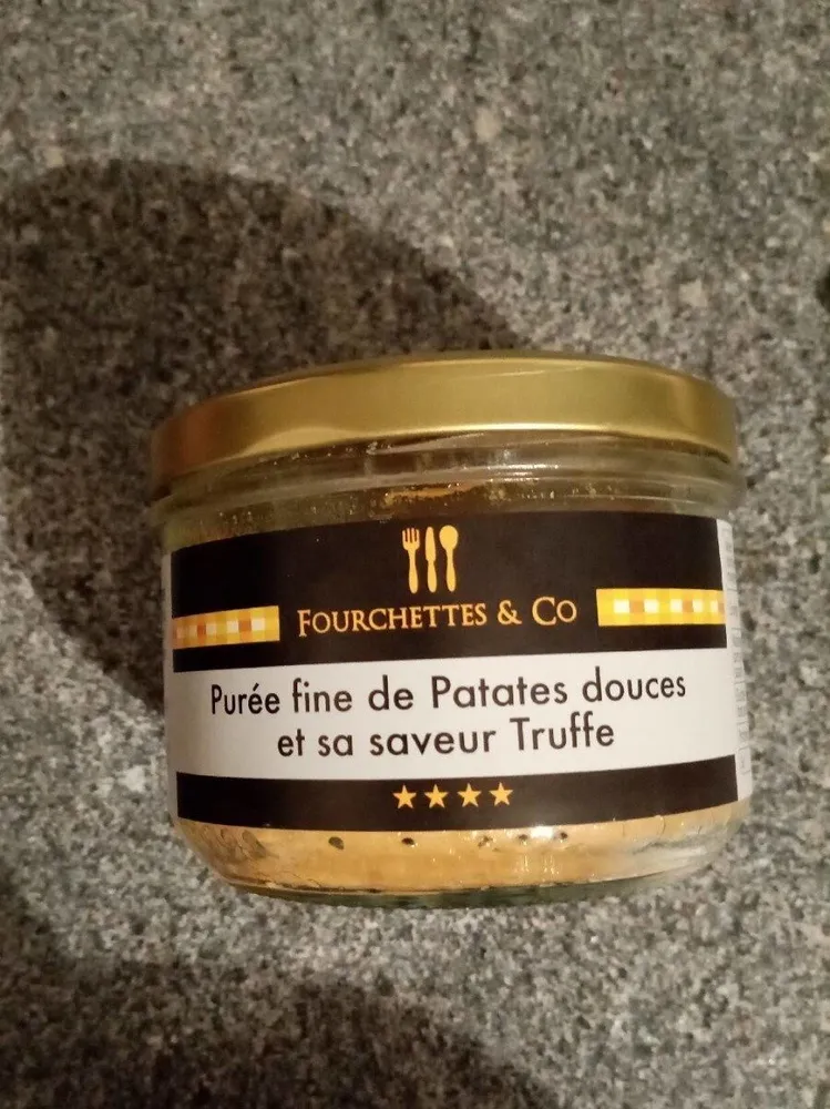 Purée fine de patate douce saveur truffe