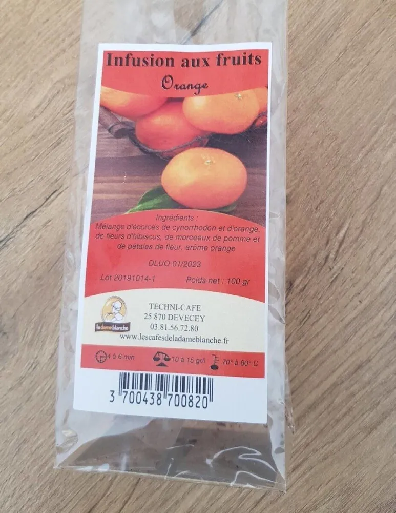 Infusion aux fruits : Orange