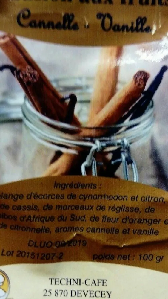 Infusion aux fruits