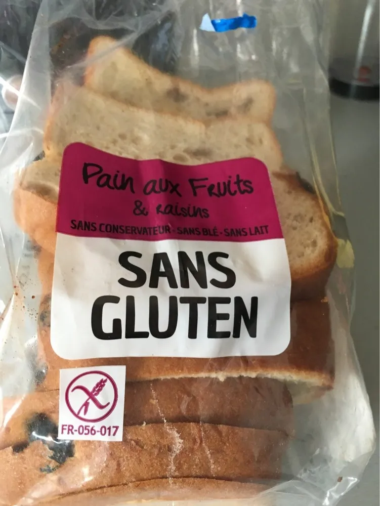 Pain aux fruits & raisins - sans gluten