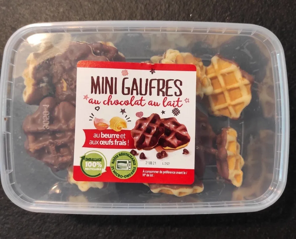Mini Gaufres au chocolat au lait
