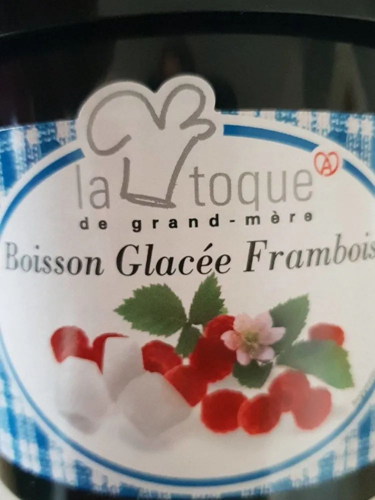 Boisson glacée framboise