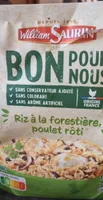 Riz à la forestière,  poulet rôti