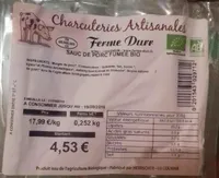 Saucisses de porc fumées