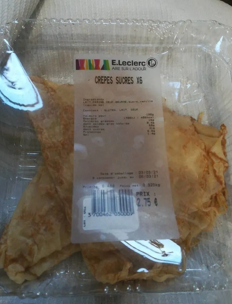 Crêpes sucrés