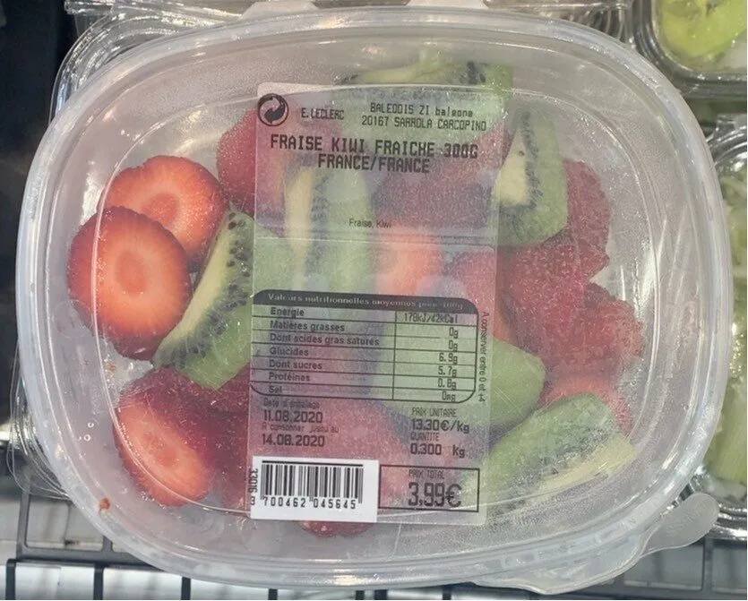 Fraise Kiwi fraiche 300g