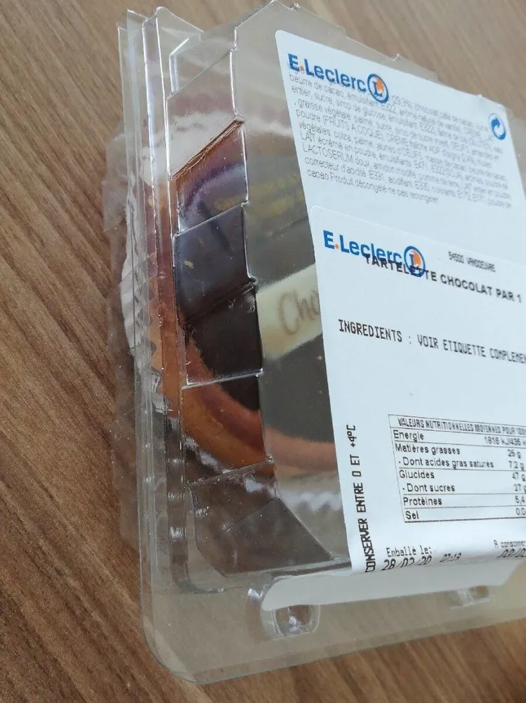 Tartelette au chocolat
