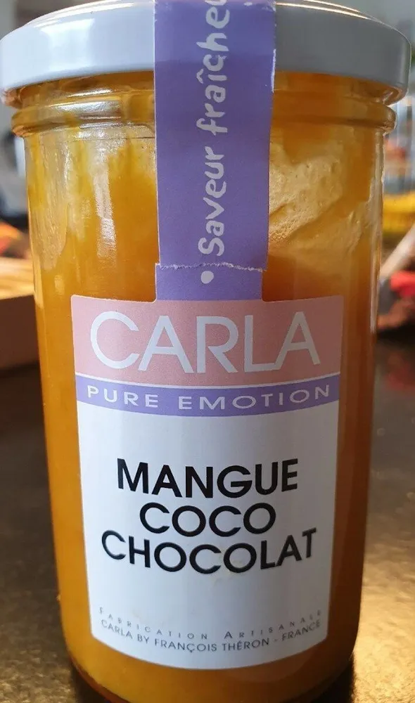 Confiture Mangue Coco Chocolat