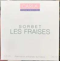 Sorbet les fraises
