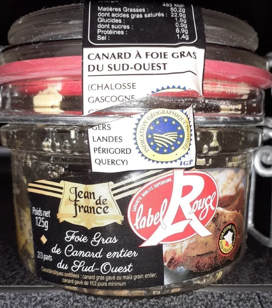 Fois gras de canard entier du sud ouest