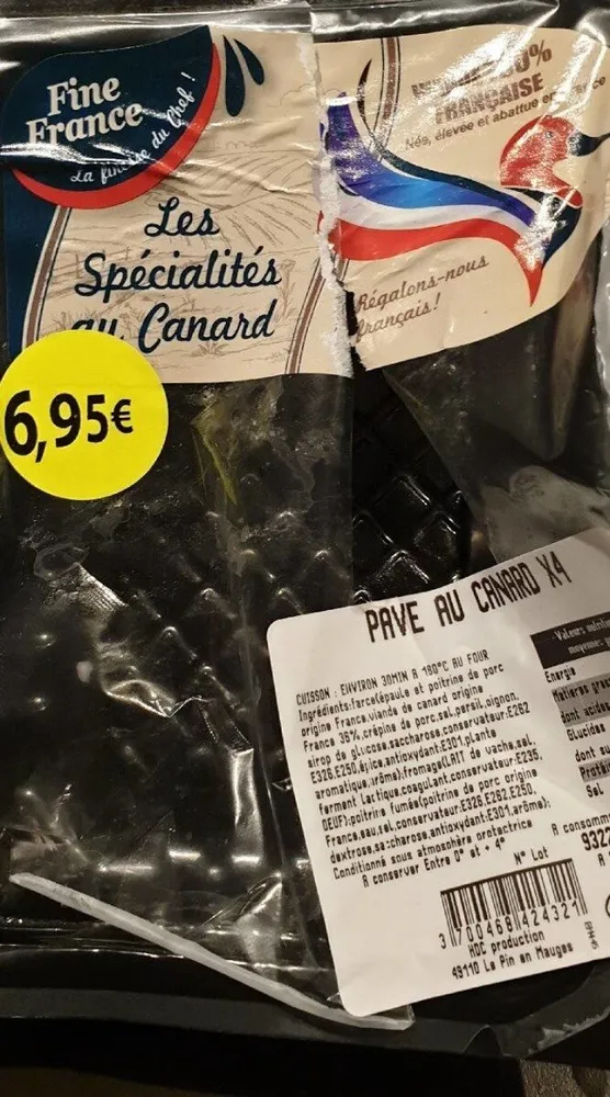 Pavé au canard