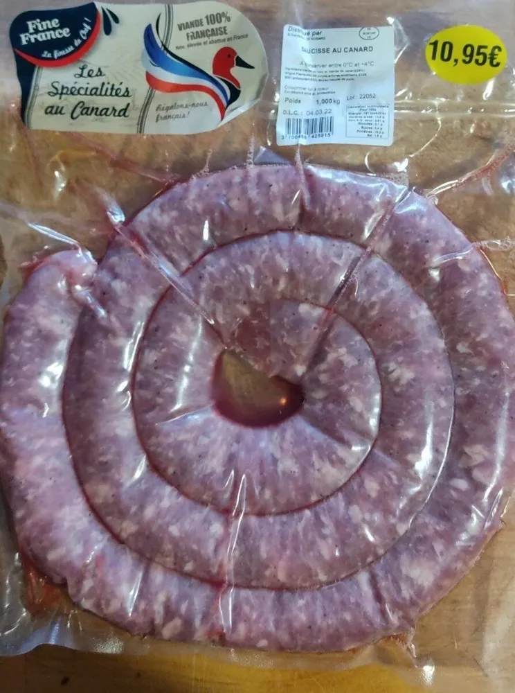 Saucisse au canard