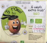 6 Oeufs extra frais Bio