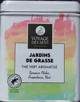 Jardins de Grasse Thé vert Saveur Pêche, Framboise, Rose