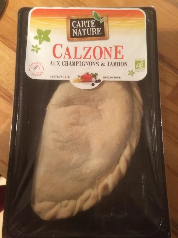 Calzone aux champignons & jambon