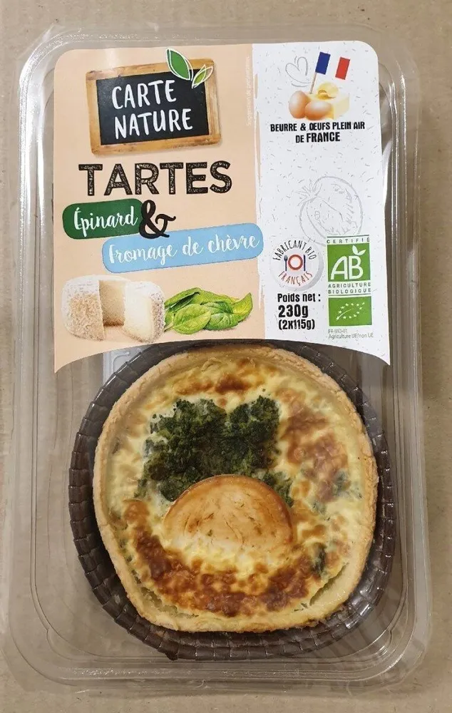 Tarte Epinards Chevre X2