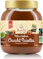 Pate à tartiner chocolat noisette équitable bio