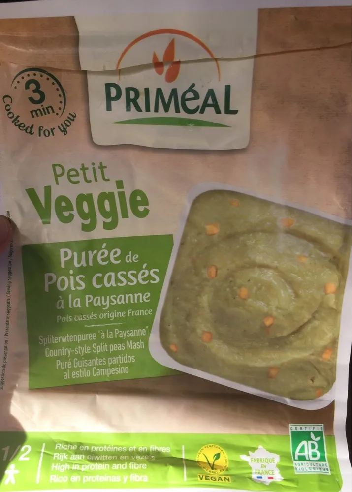 PUREE DE POIS CASSES à la paysanne