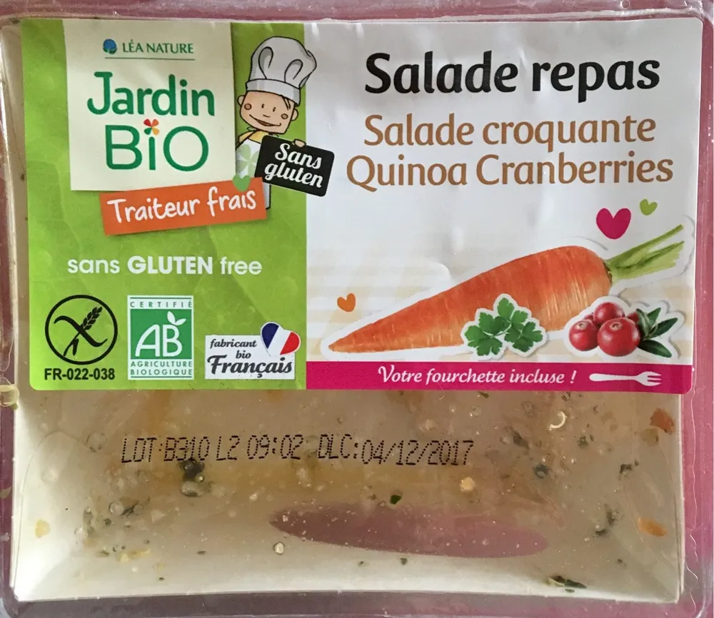 Salade croquante quinoa cranberries