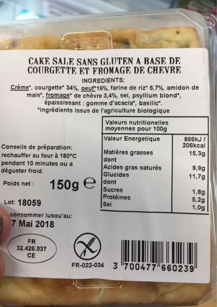 Moelleux courgettes et chevres