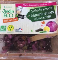 Salade repas legumineuses citron confit