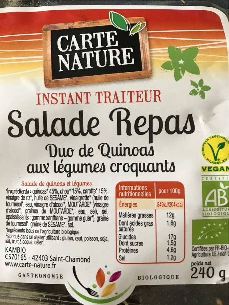 Frais & Primeur / Traiteur / Snacks Et Salades Bio