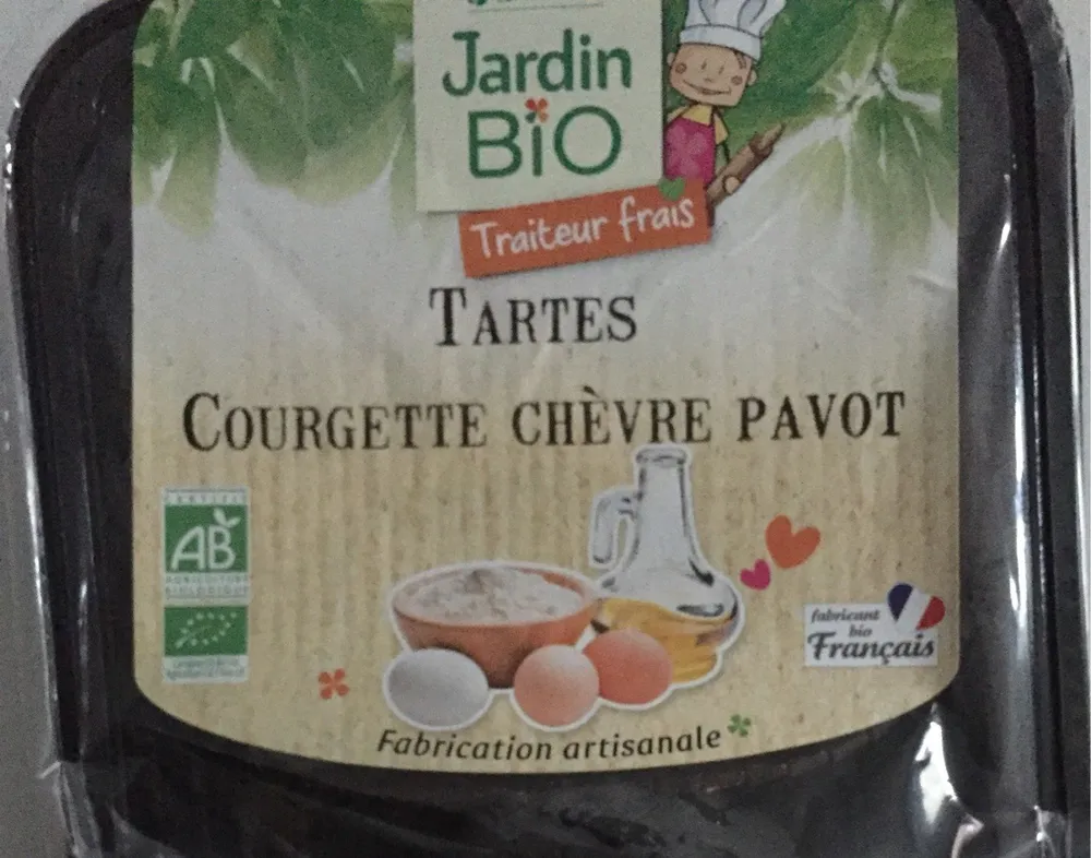 Tartes courgette chèvre pavot