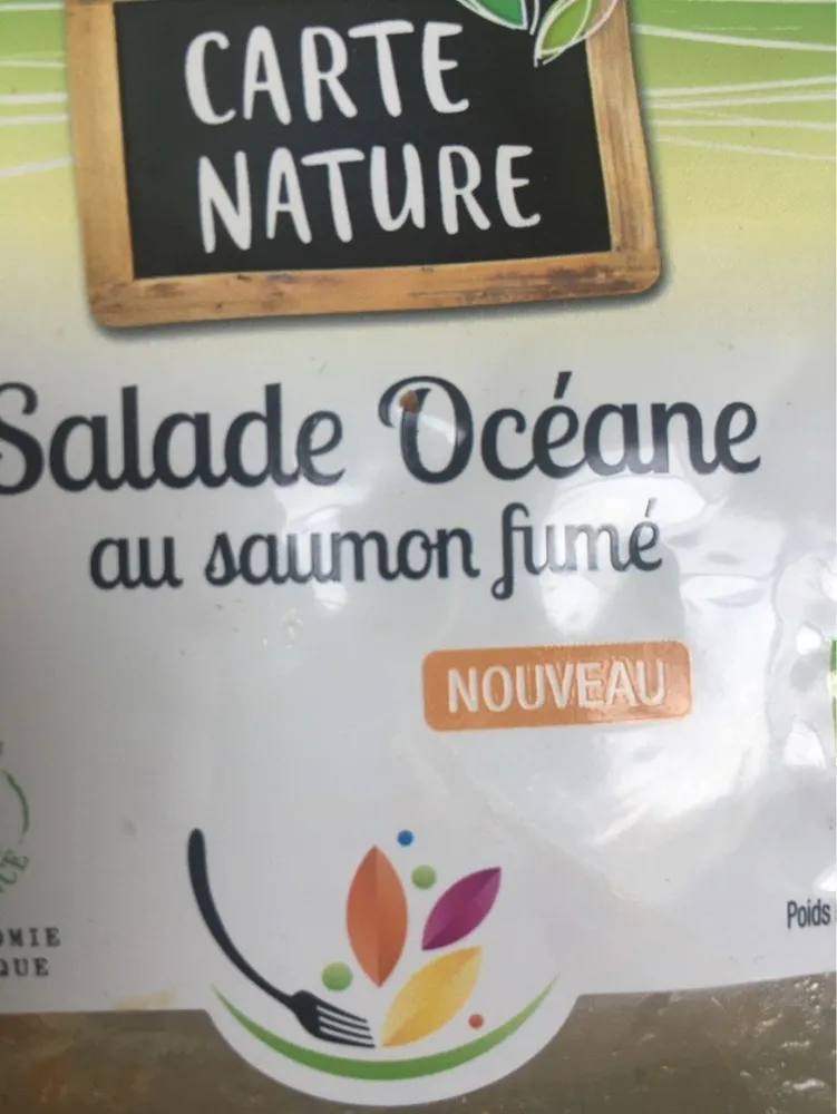 Salade océane au saumon fumé