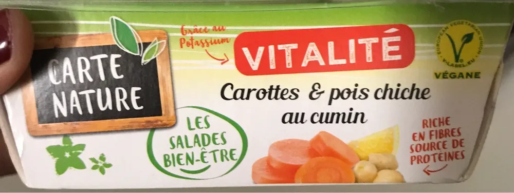 Carottes et pois chiche au cumin